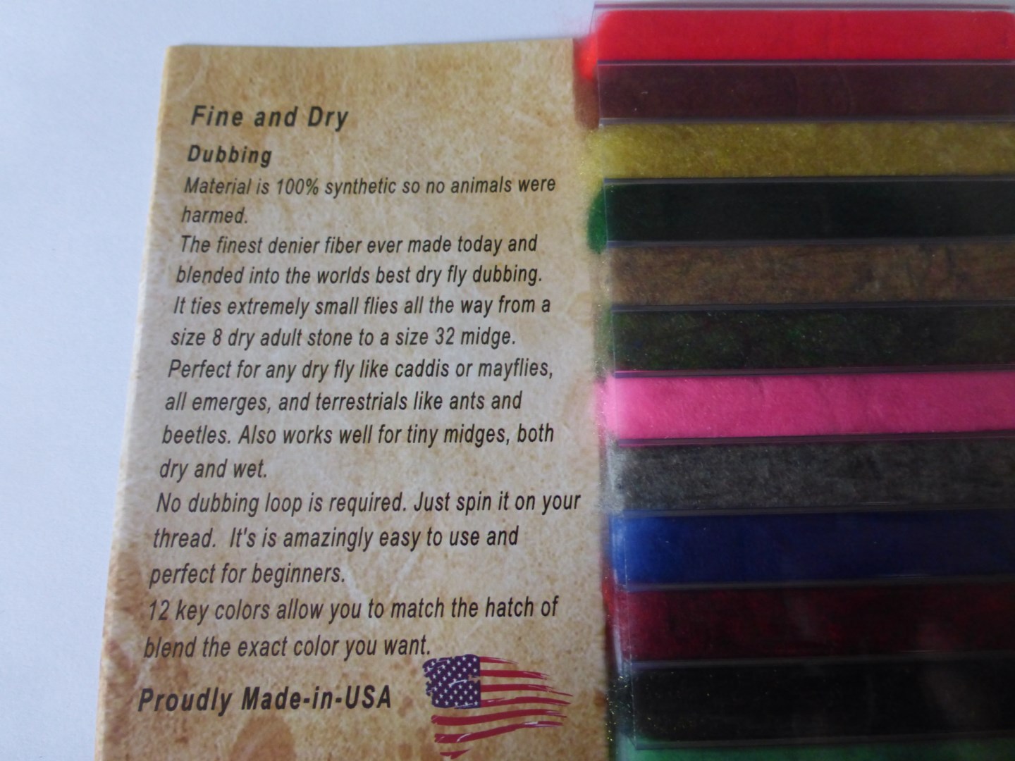 Fine&Dry Dubbing Box 12 Colors
